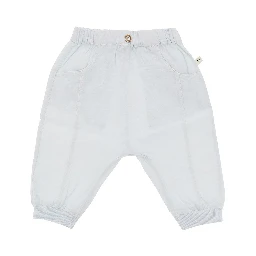 Stretch cotton seersucker pants