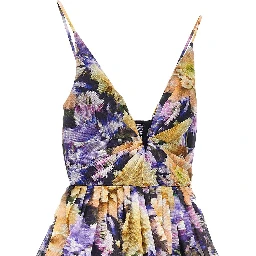 'Luna' floral organdy mini dress