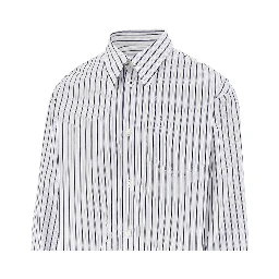 Striped poplin Loose Fit shirt