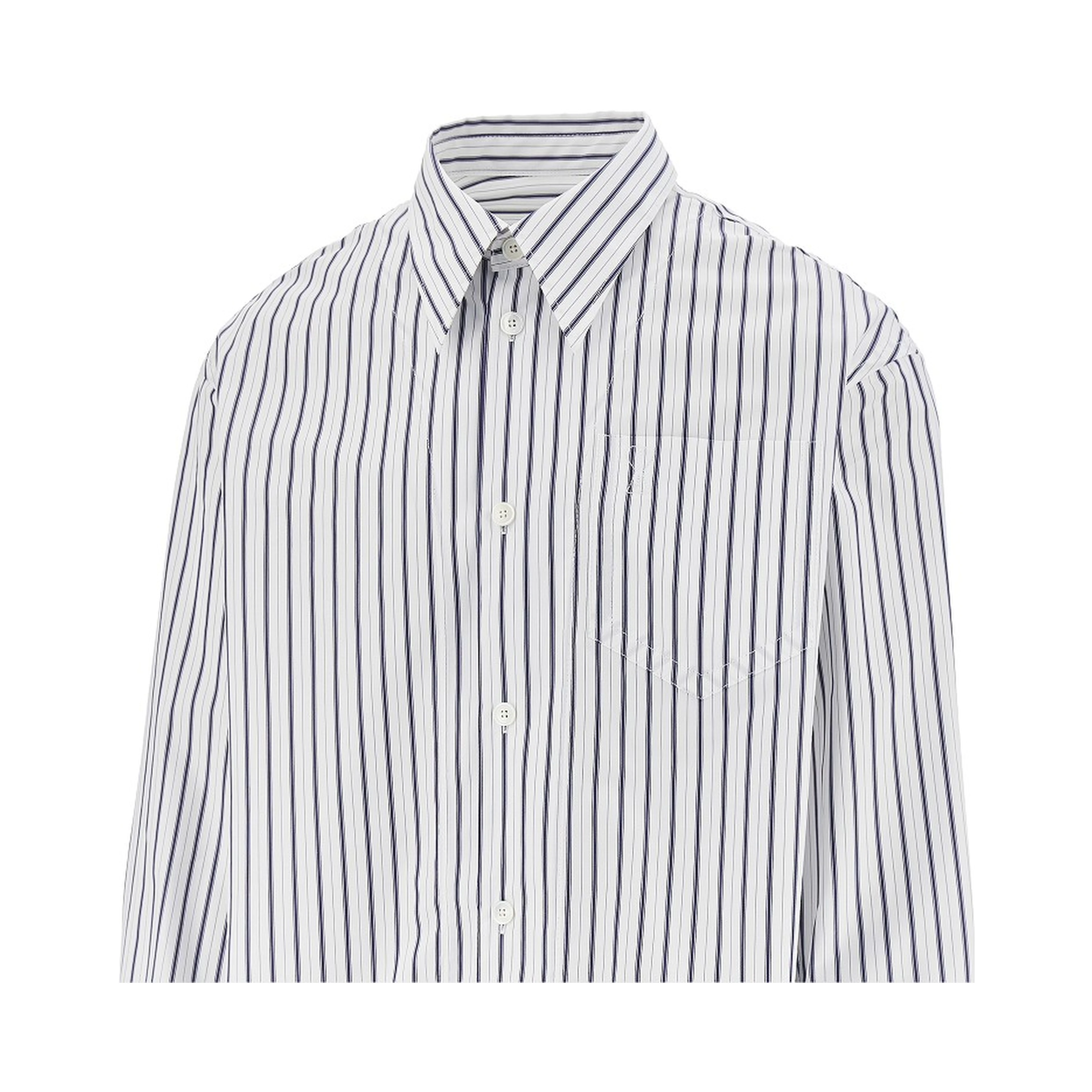 Striped poplin Loose Fit shirt