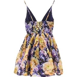 'Luna' floral organdy mini dress