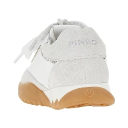 Suede leather and nylon sneakers
