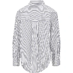 Striped poplin Loose Fit shirt