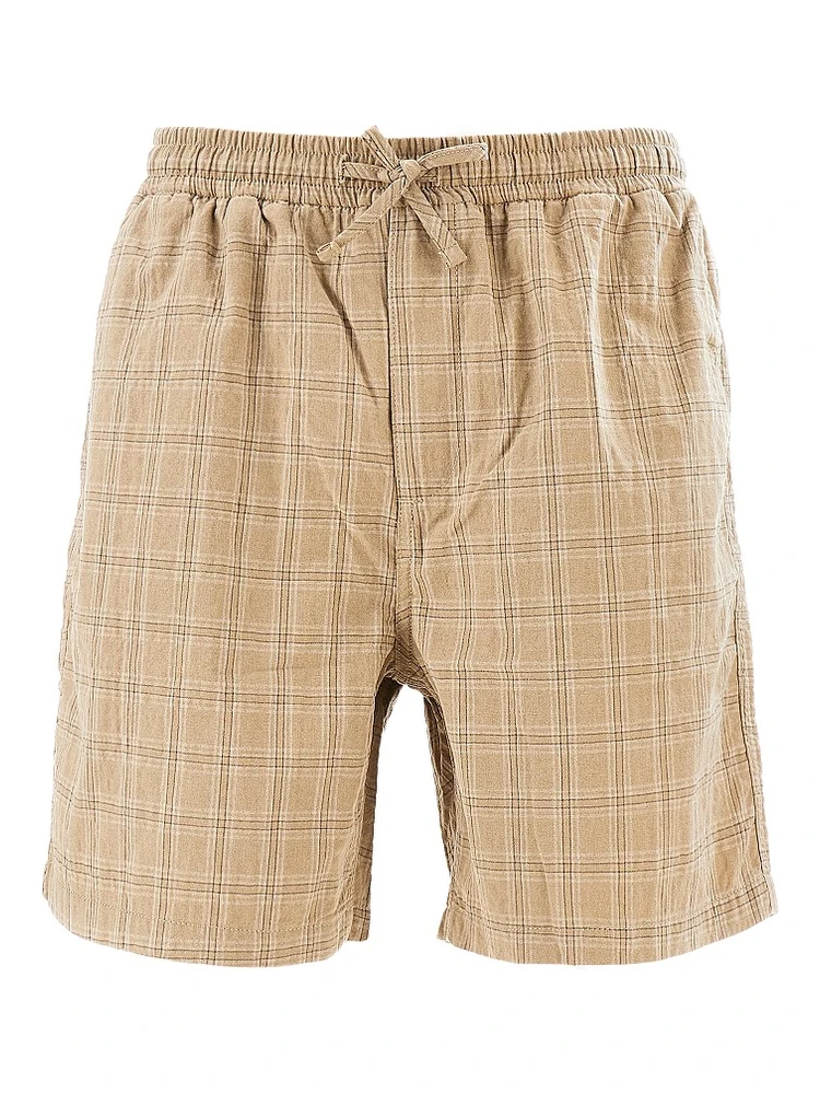 'Shift Textured' organic cotton shorts