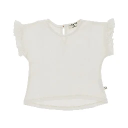 Ruffled sleeves T-shirt