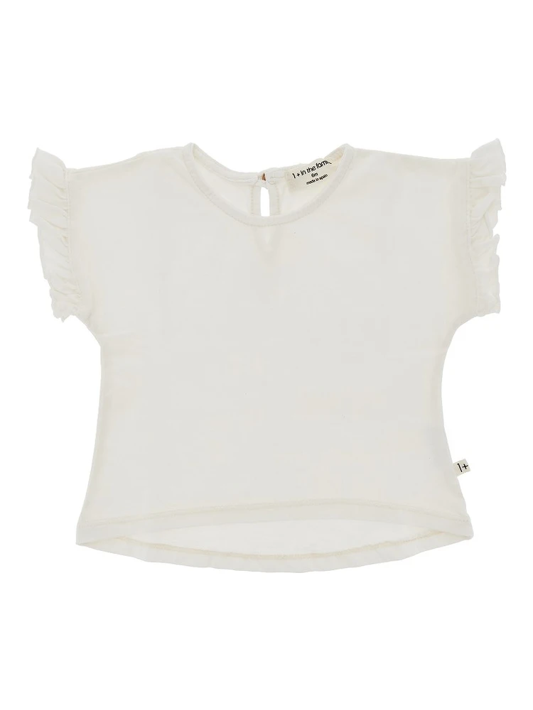 Ruffled sleeves T-shirt