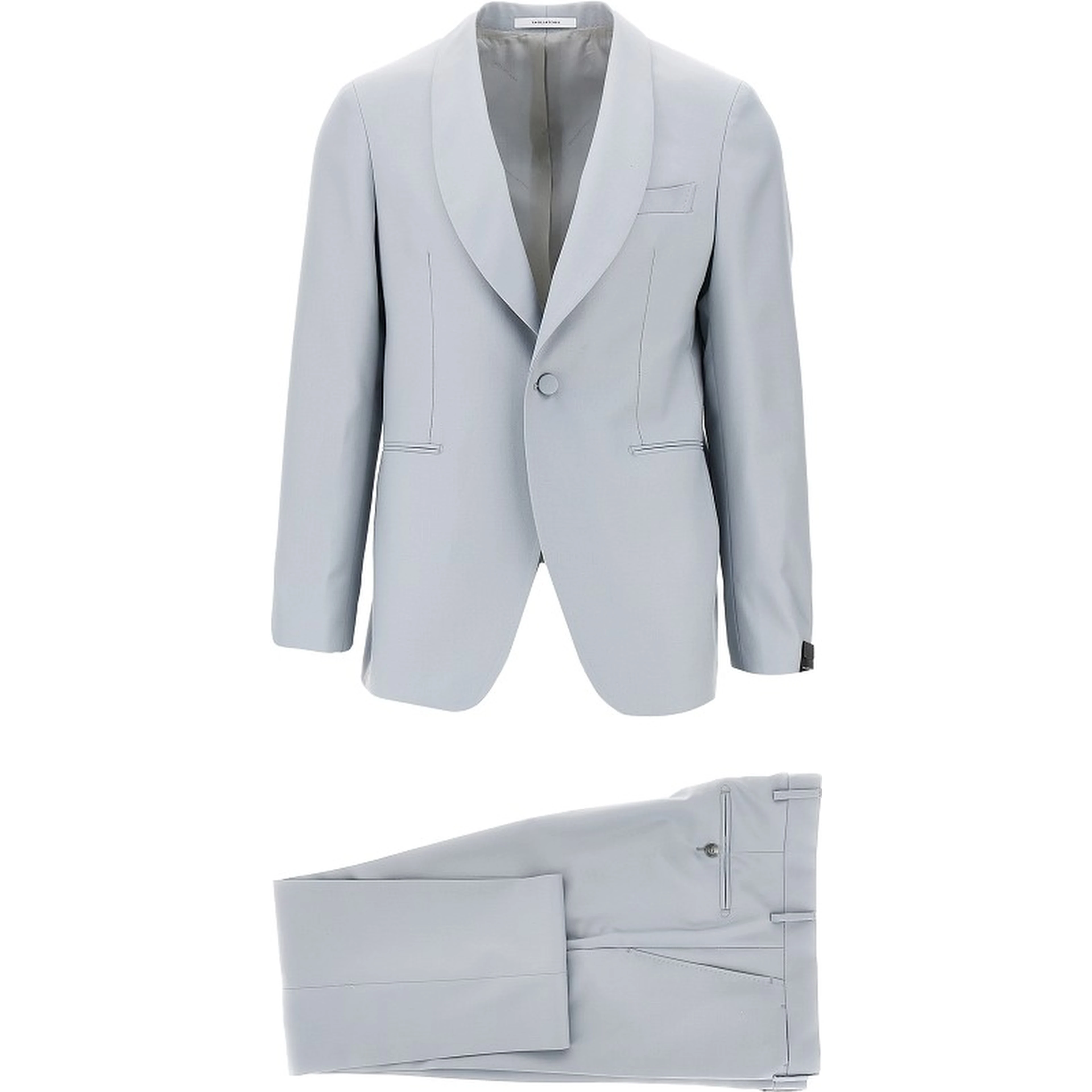 Virgin wool single-breasted tailored suit
