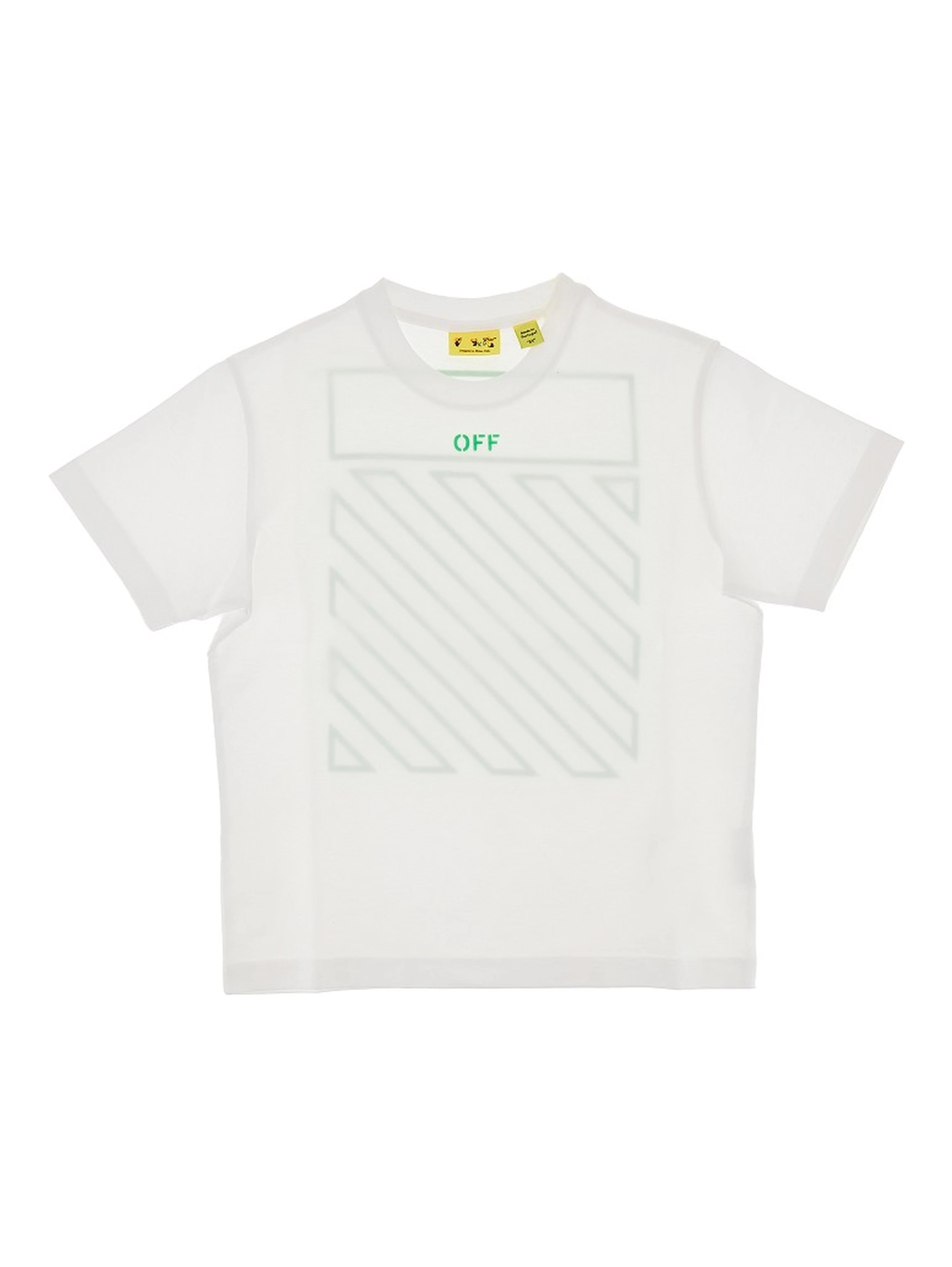 Cotton T-shirt with 'Off Diag' print
