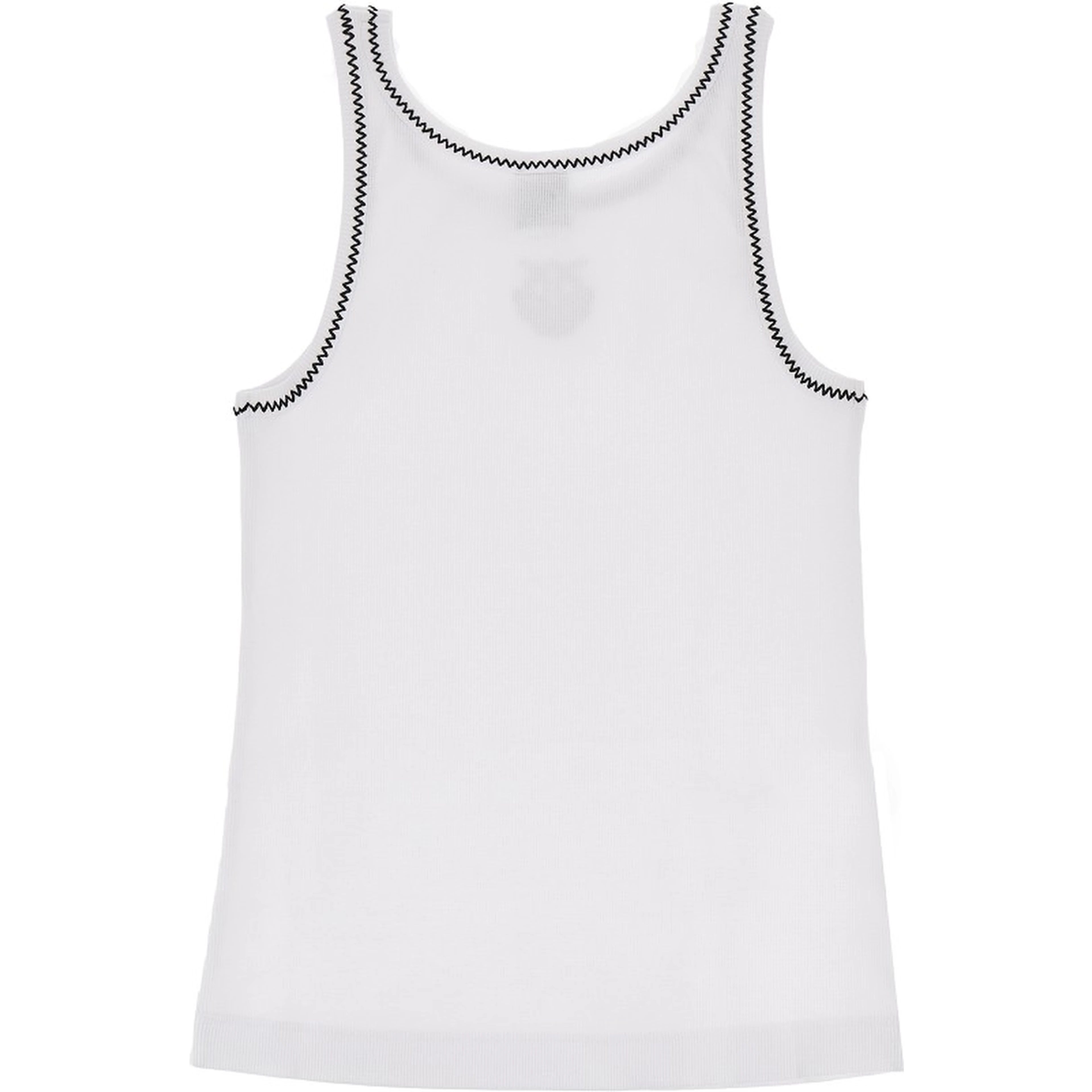 Love Birds embroidery ribbed tank top