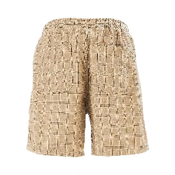 'Shift Textured' organic cotton shorts