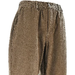 'Calm' cotton seersucker pants
