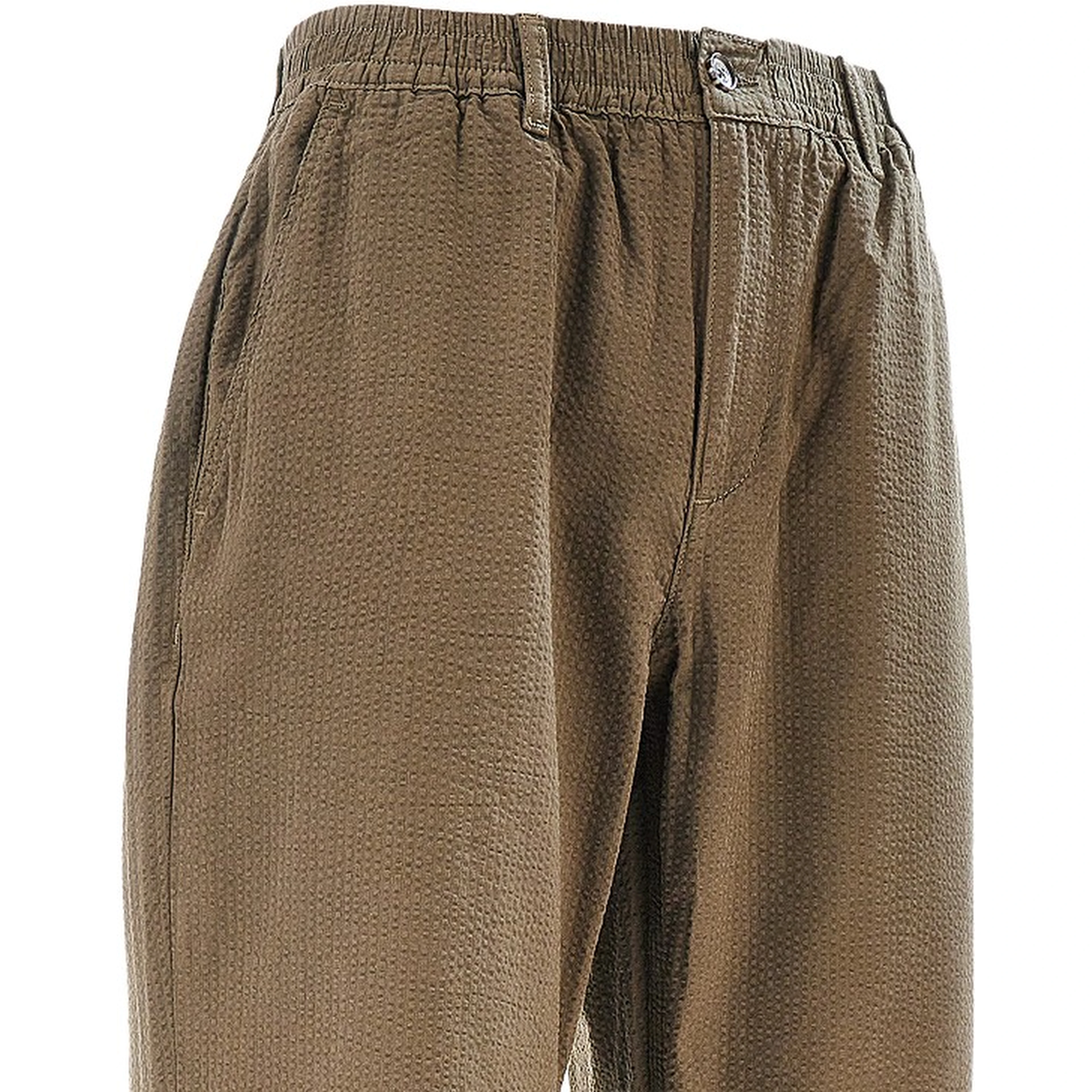 'Calm' cotton seersucker pants