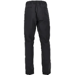 Technical poplin pants with drawstring