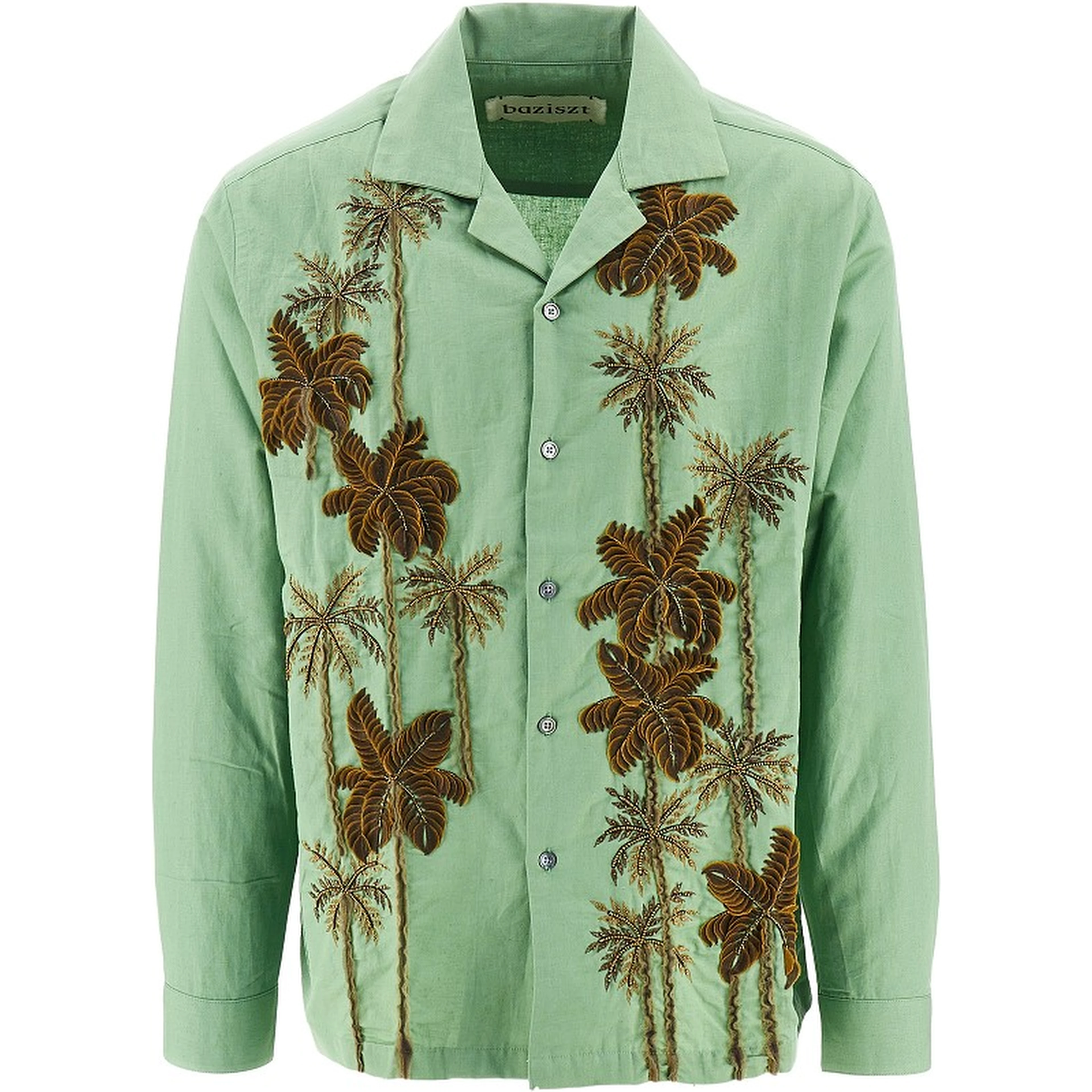 'Palm Tree' embroidered shirt