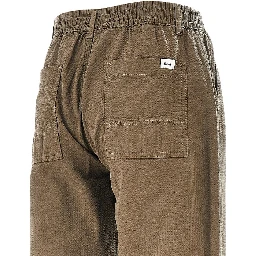 'Calm' cotton seersucker pants