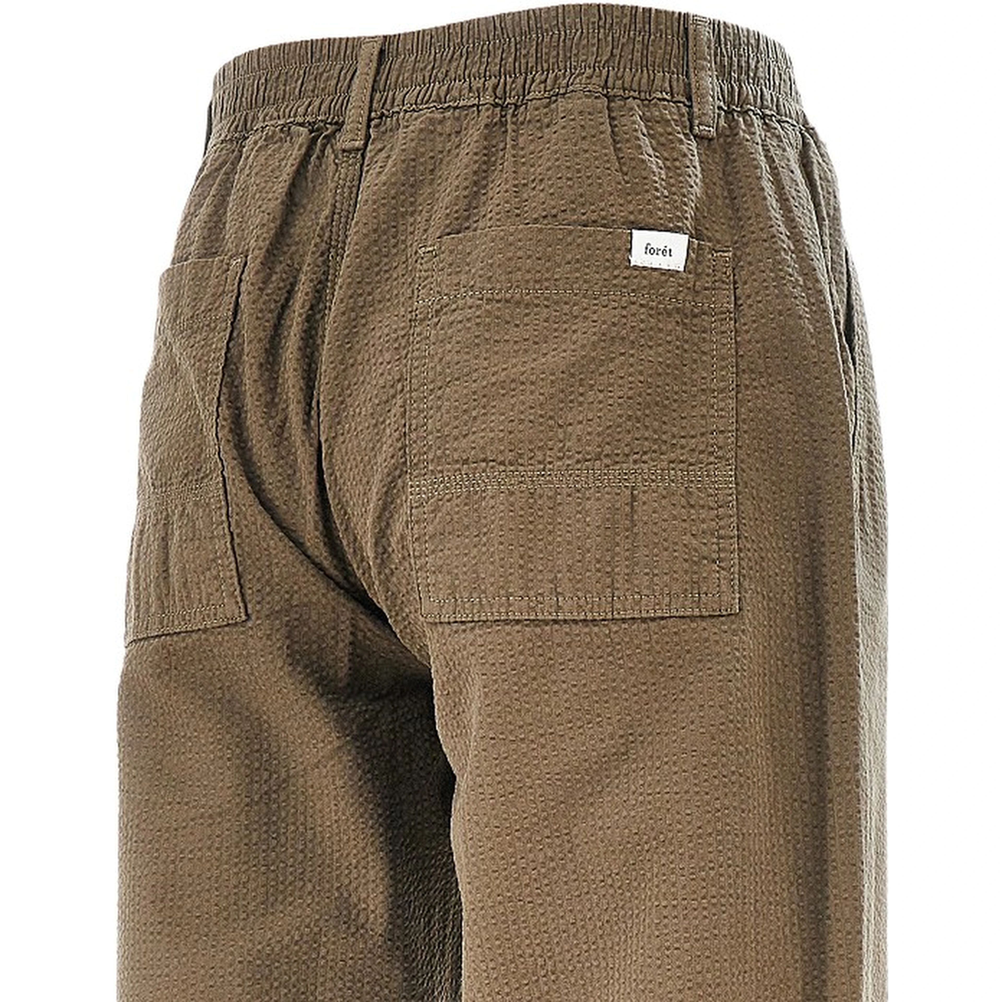 'Calm' cotton seersucker pants