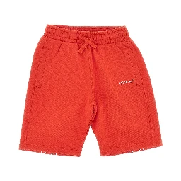 Diag print sweatshorts