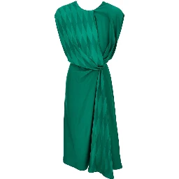 Diamond motif silk-blend midi dress