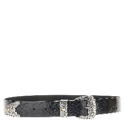 Patent-leather belt
