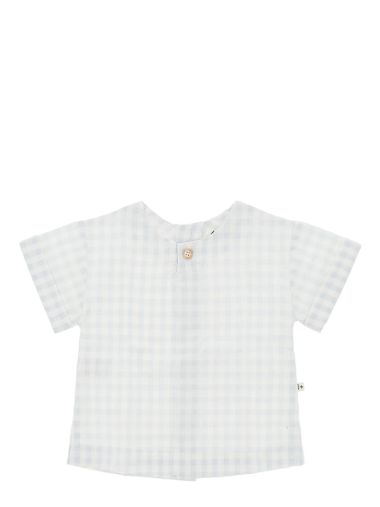 Check cotton-blend shirt