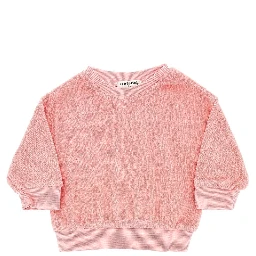 Cotton-blend towel fabric sweatshirt