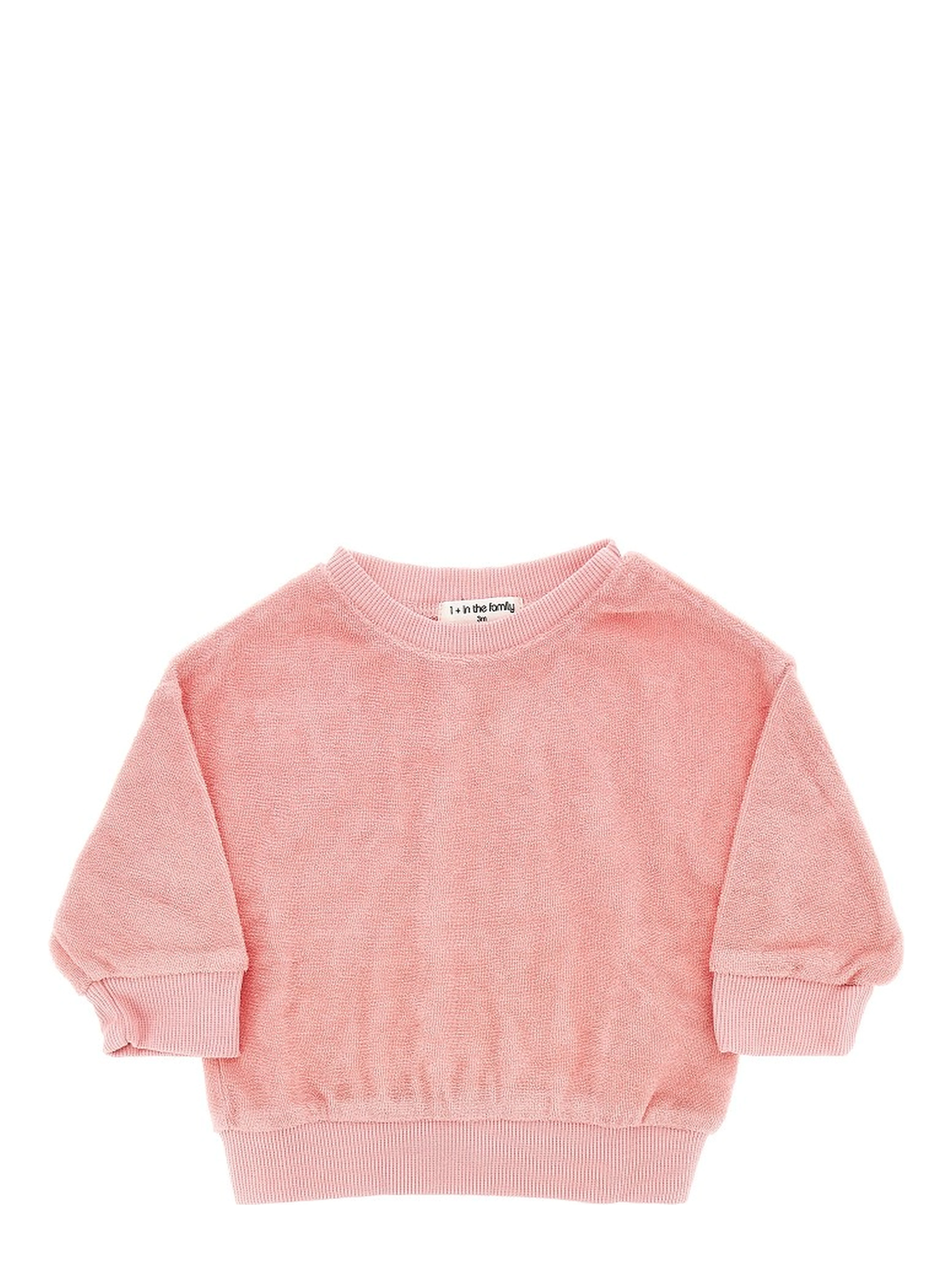 Cotton-blend towel fabric sweatshirt