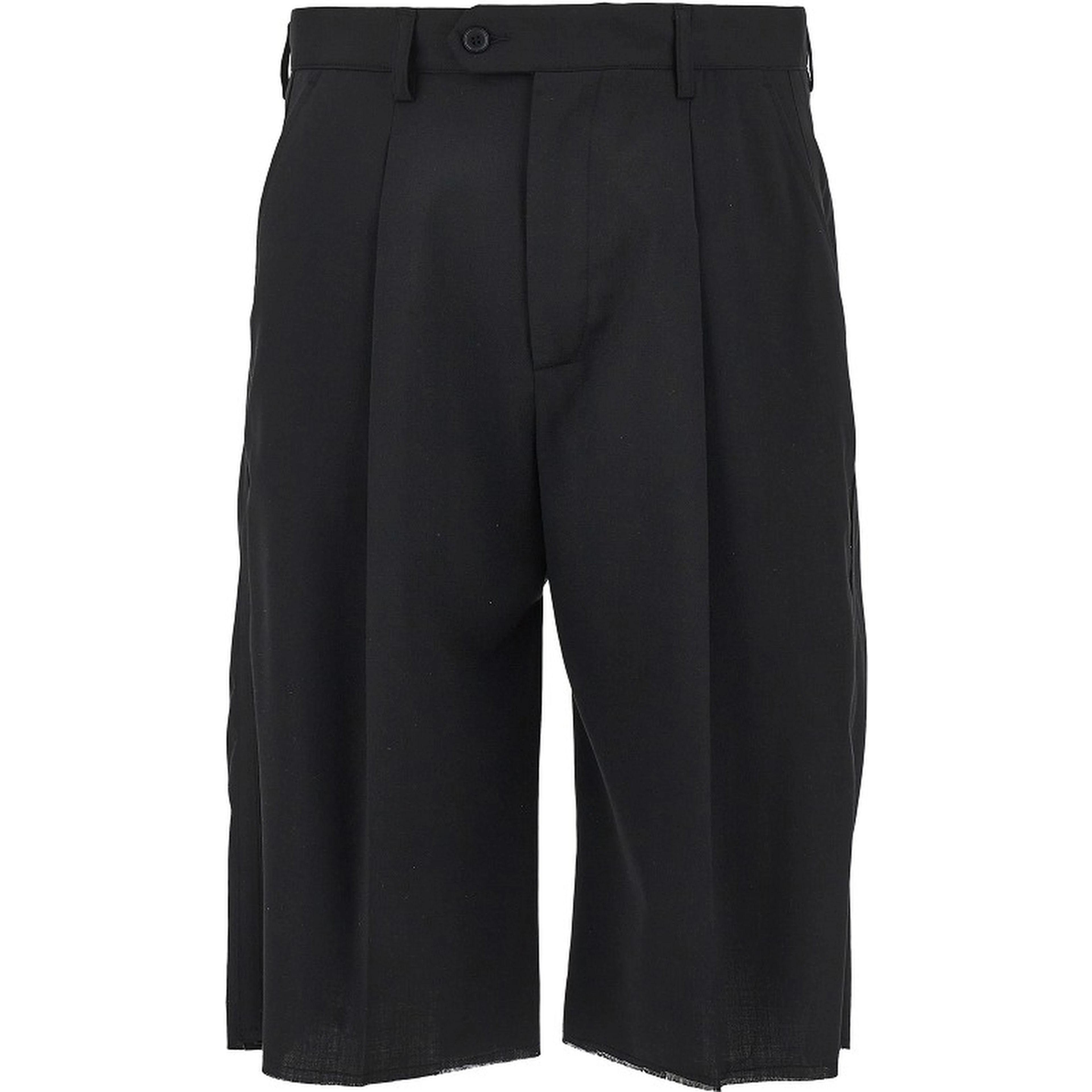 Tailored shorts with satin ribbon