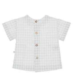 Check cotton-blend shirt