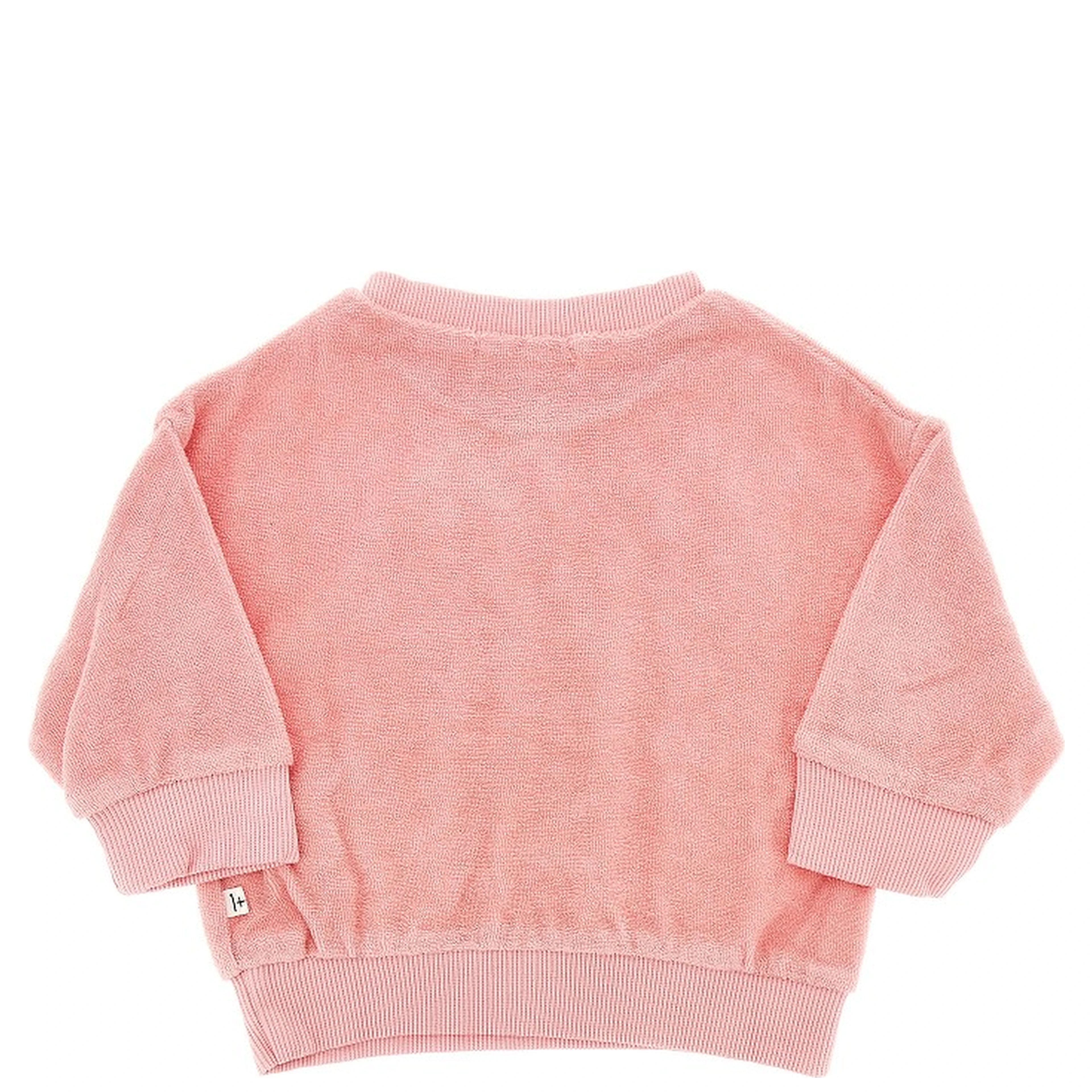 Cotton-blend towel fabric sweatshirt