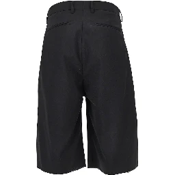 Tailored shorts with satin ribbon