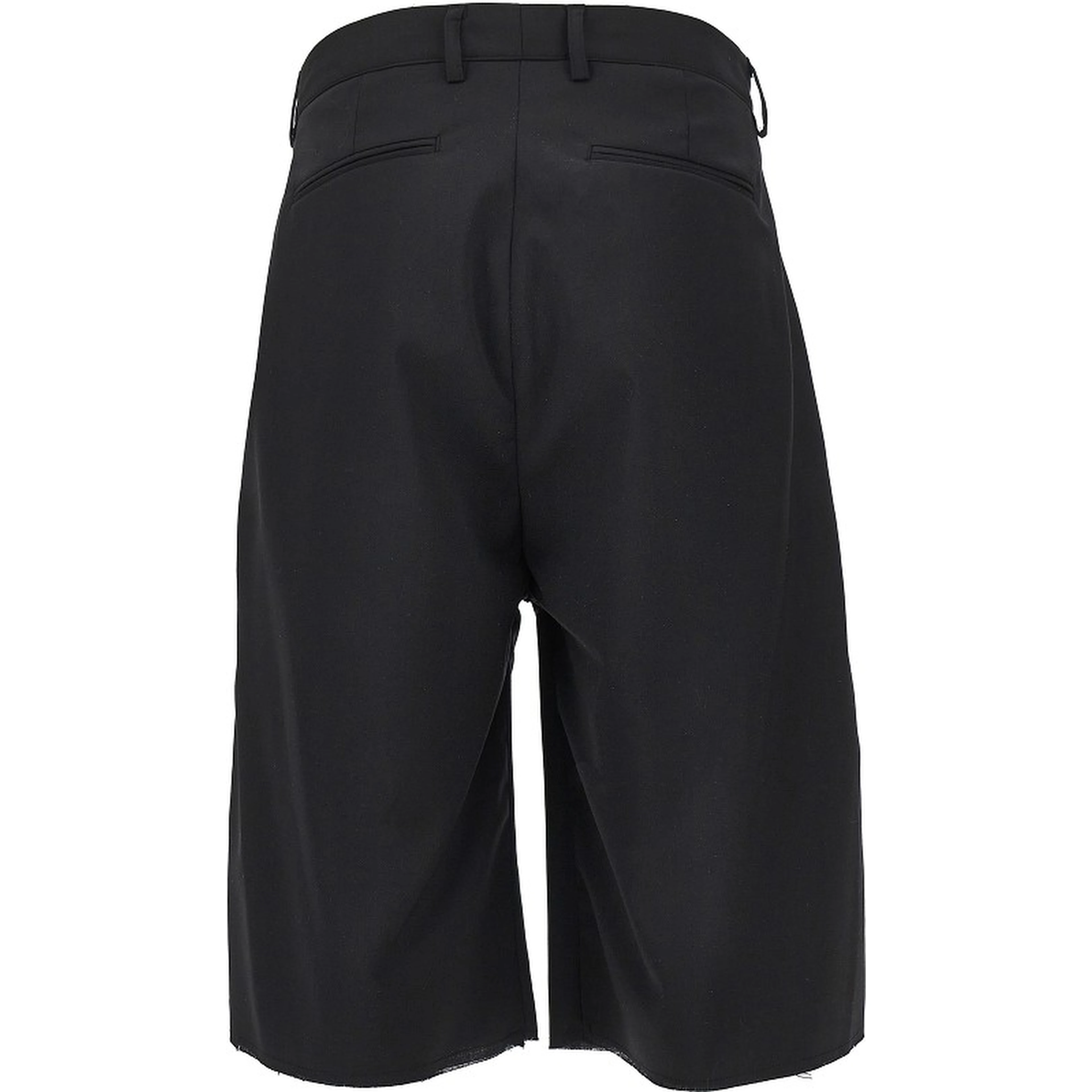 Tailored shorts with satin ribbon