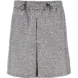 Cotton-blend bermuda shorts
