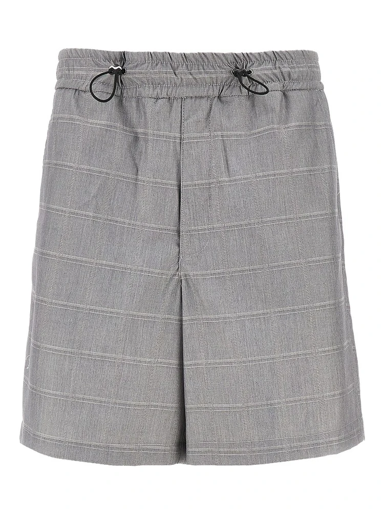 Cotton-blend bermuda shorts