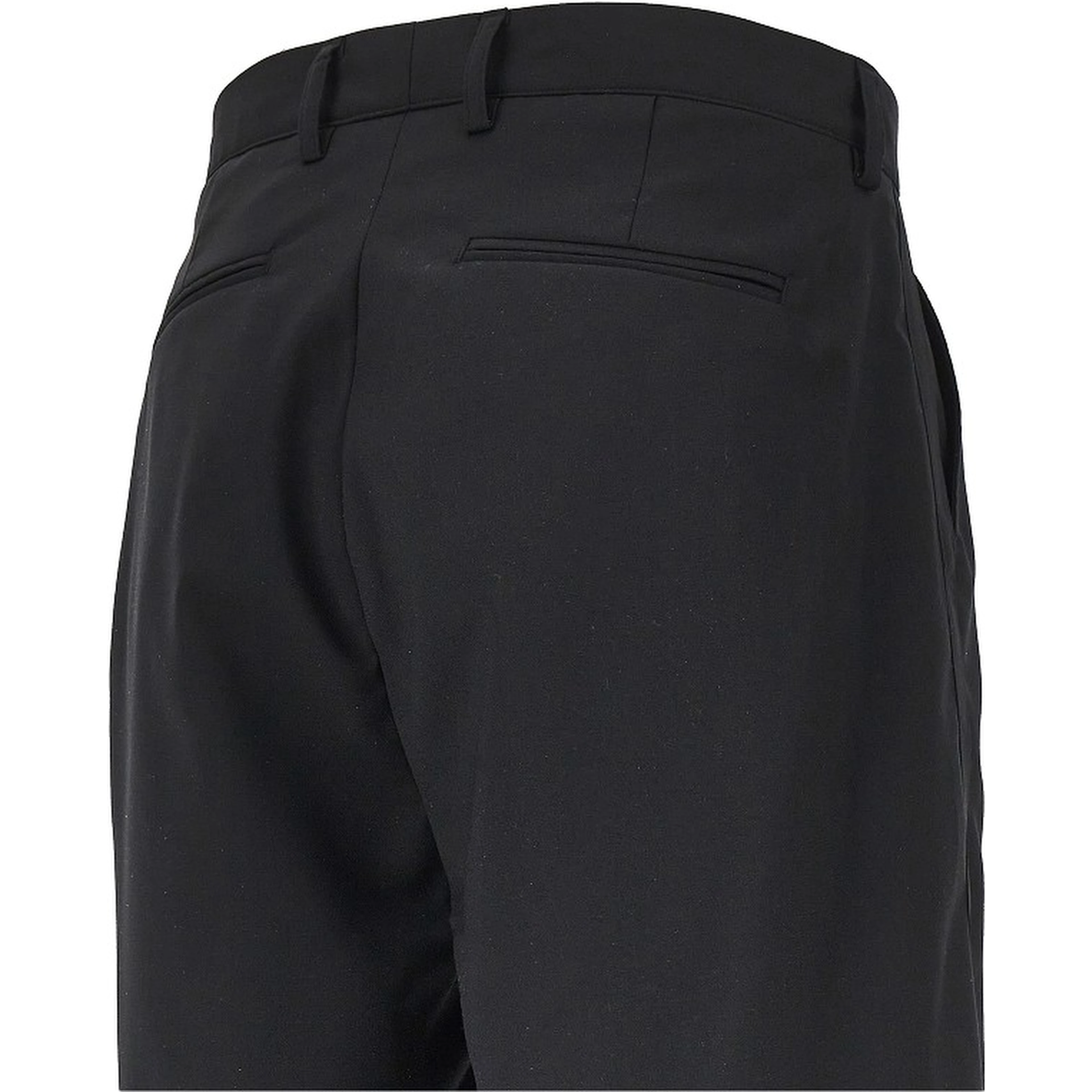 Tailored shorts with satin ribbon
