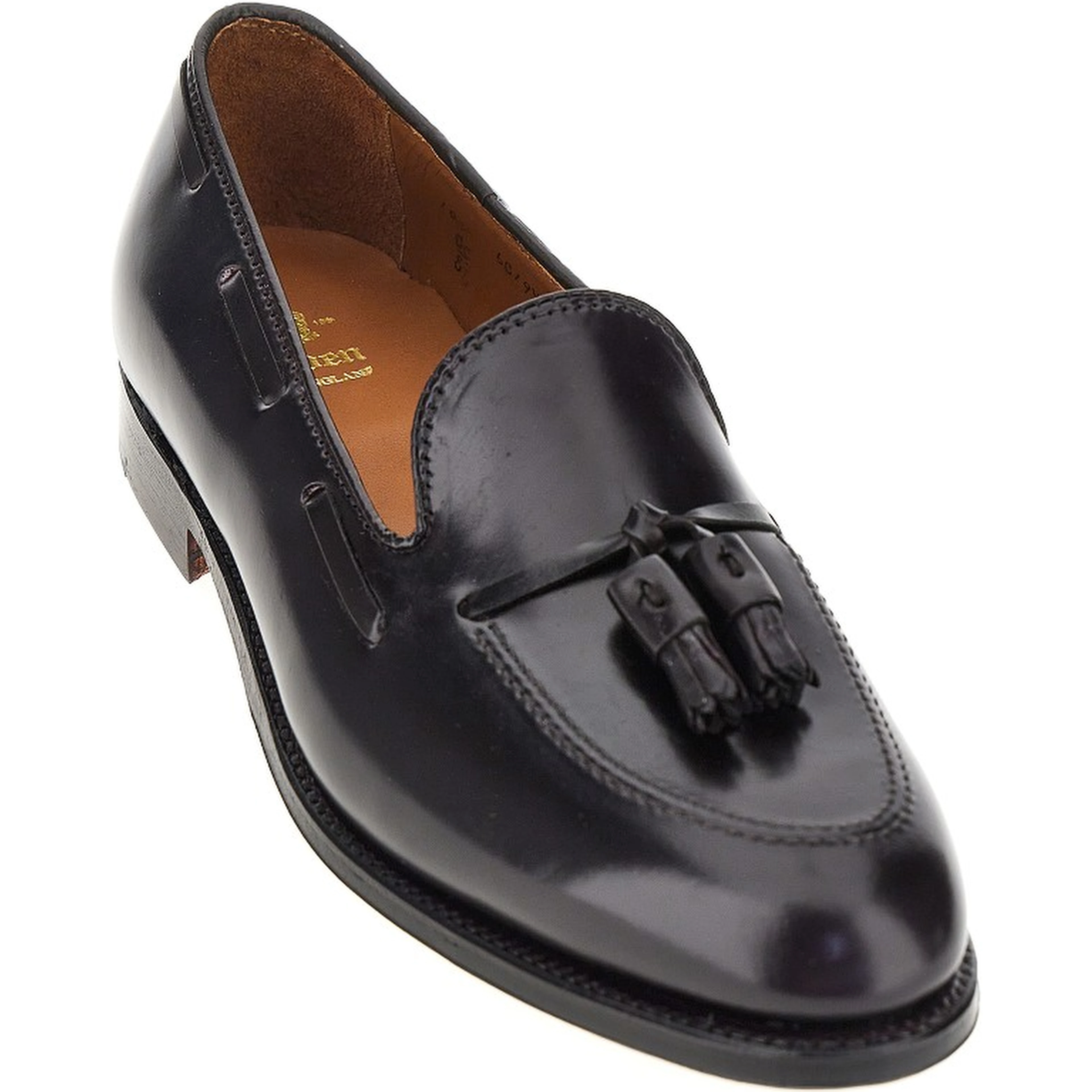 Leather loafers with tassels