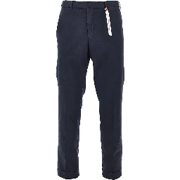 'Evoluto' stretch twill pants