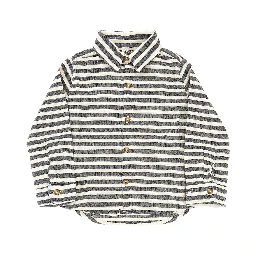 Striped cotton-blend 'Leom' shirt