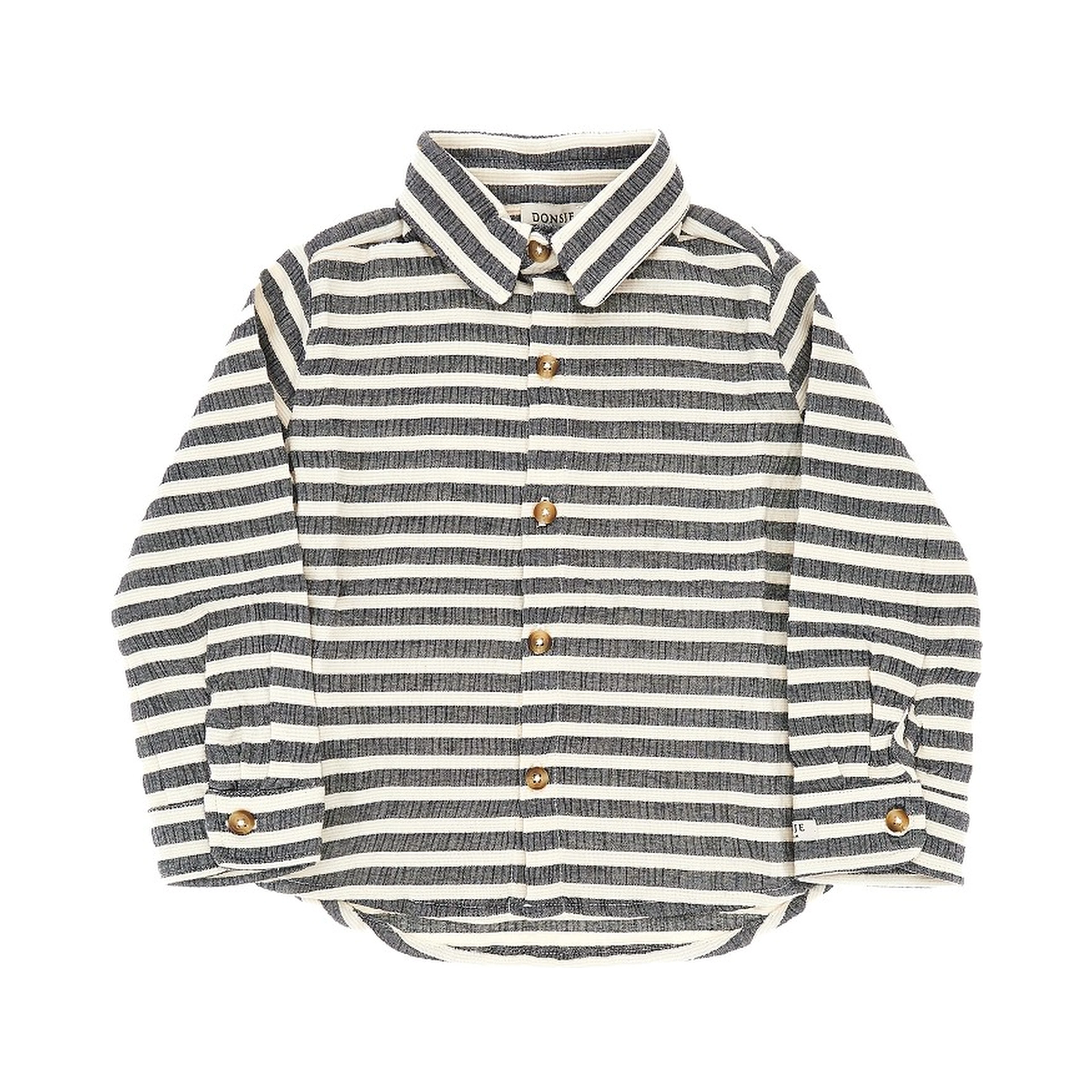 Striped cotton-blend 'Leom' shirt