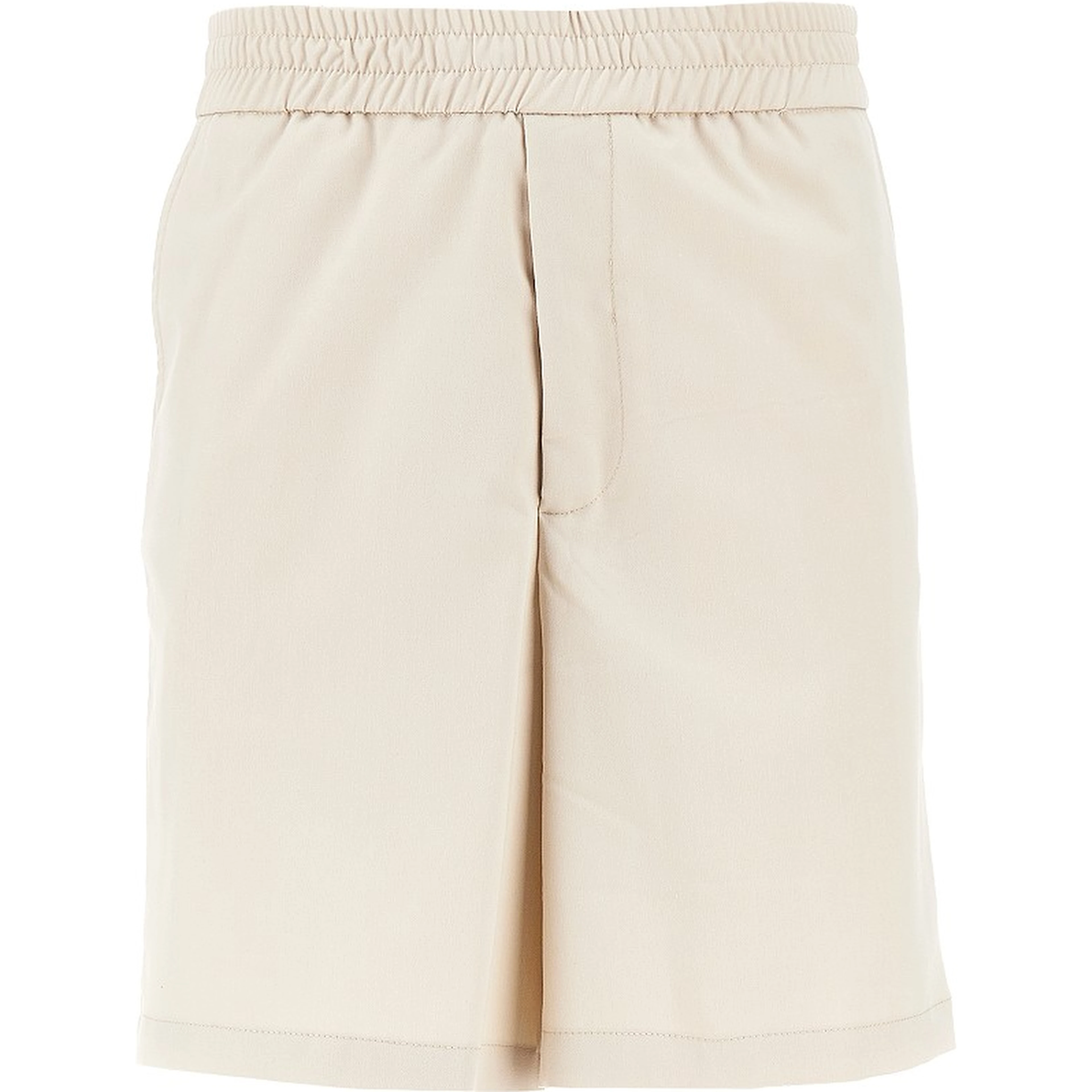 Viscose-blend gabardine bermuda shorts