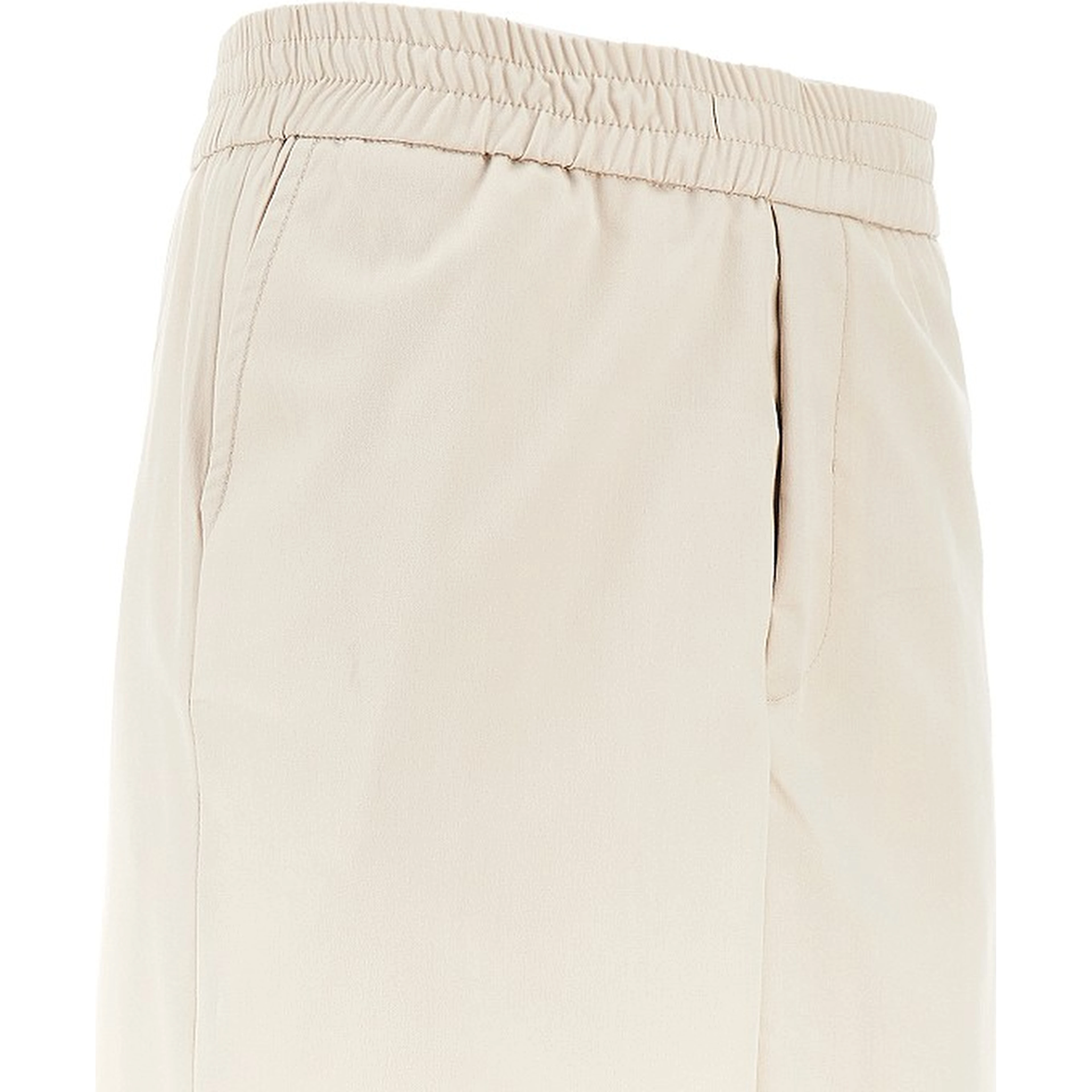 Viscose-blend gabardine bermuda shorts