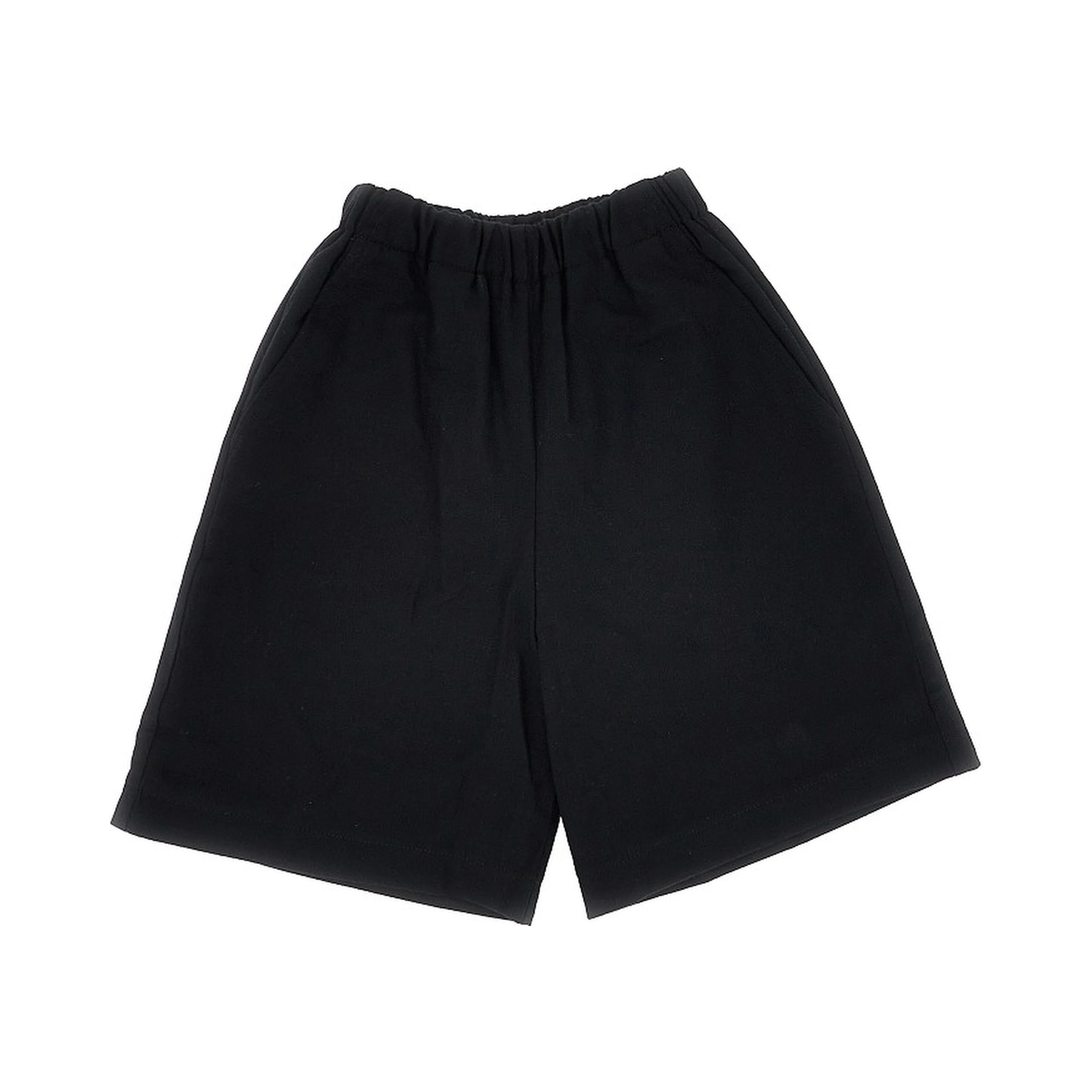 Wool-blend wide shorts