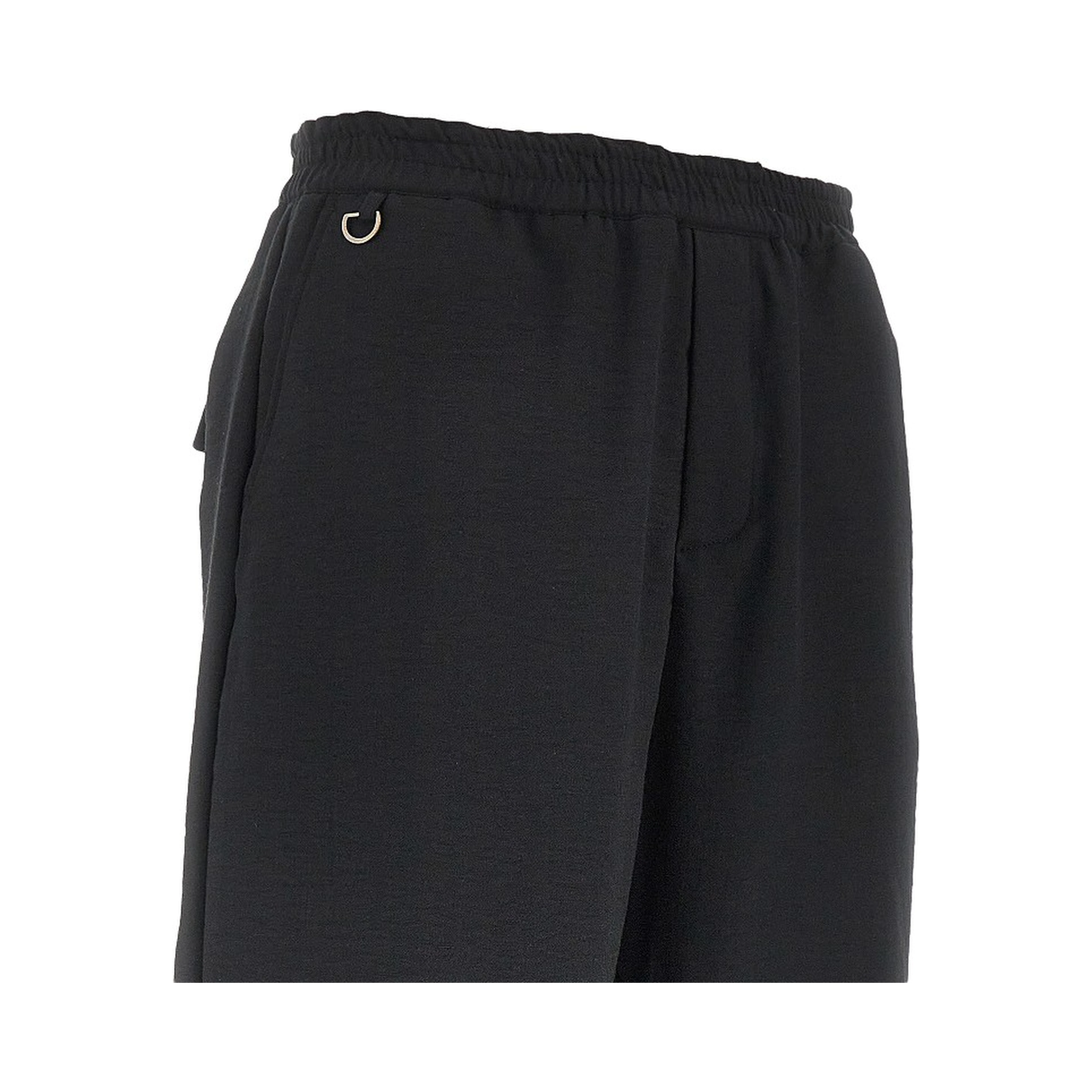 Canvas pants with elasticated waist