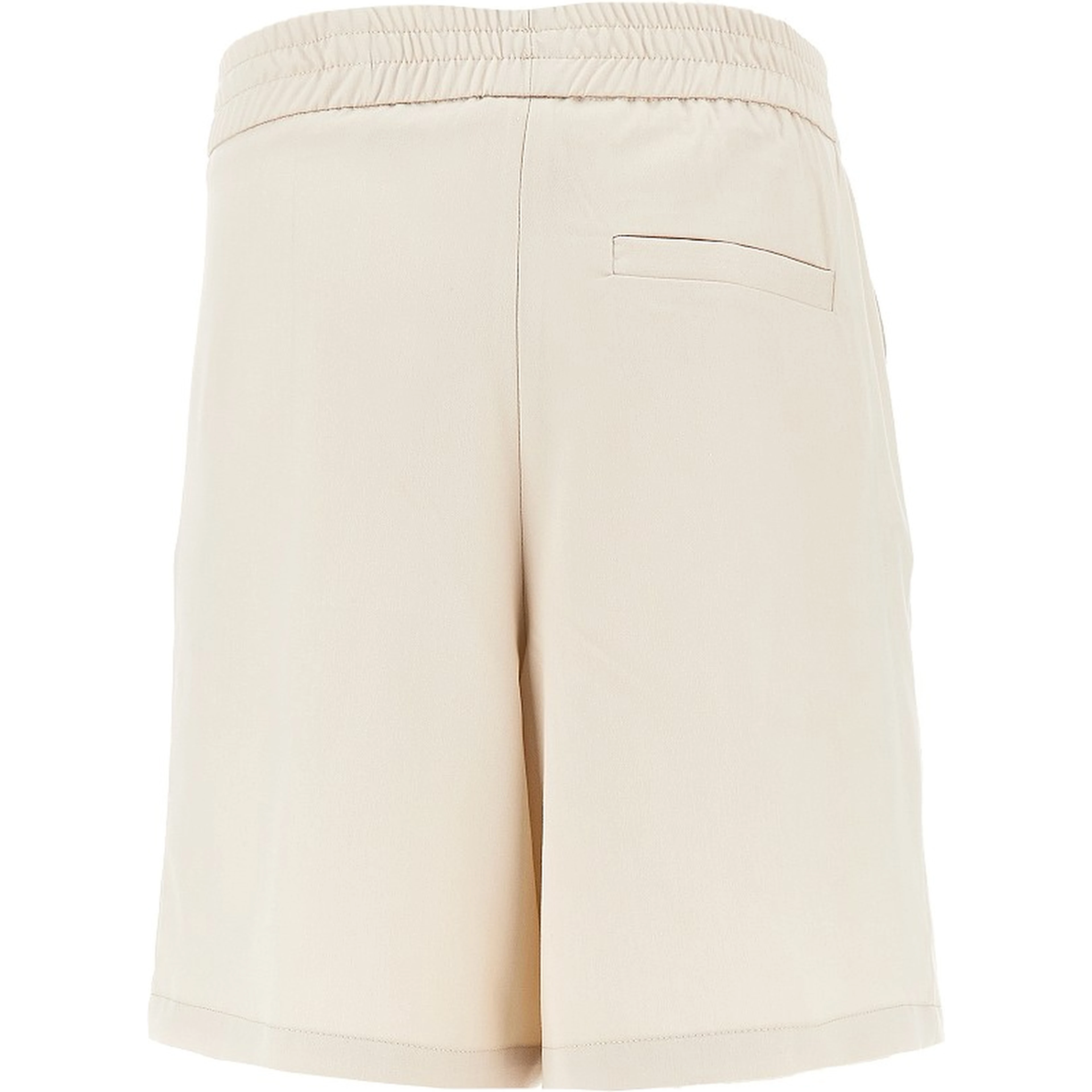 Viscose-blend gabardine bermuda shorts