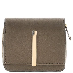 Leather small bi-fold wallet