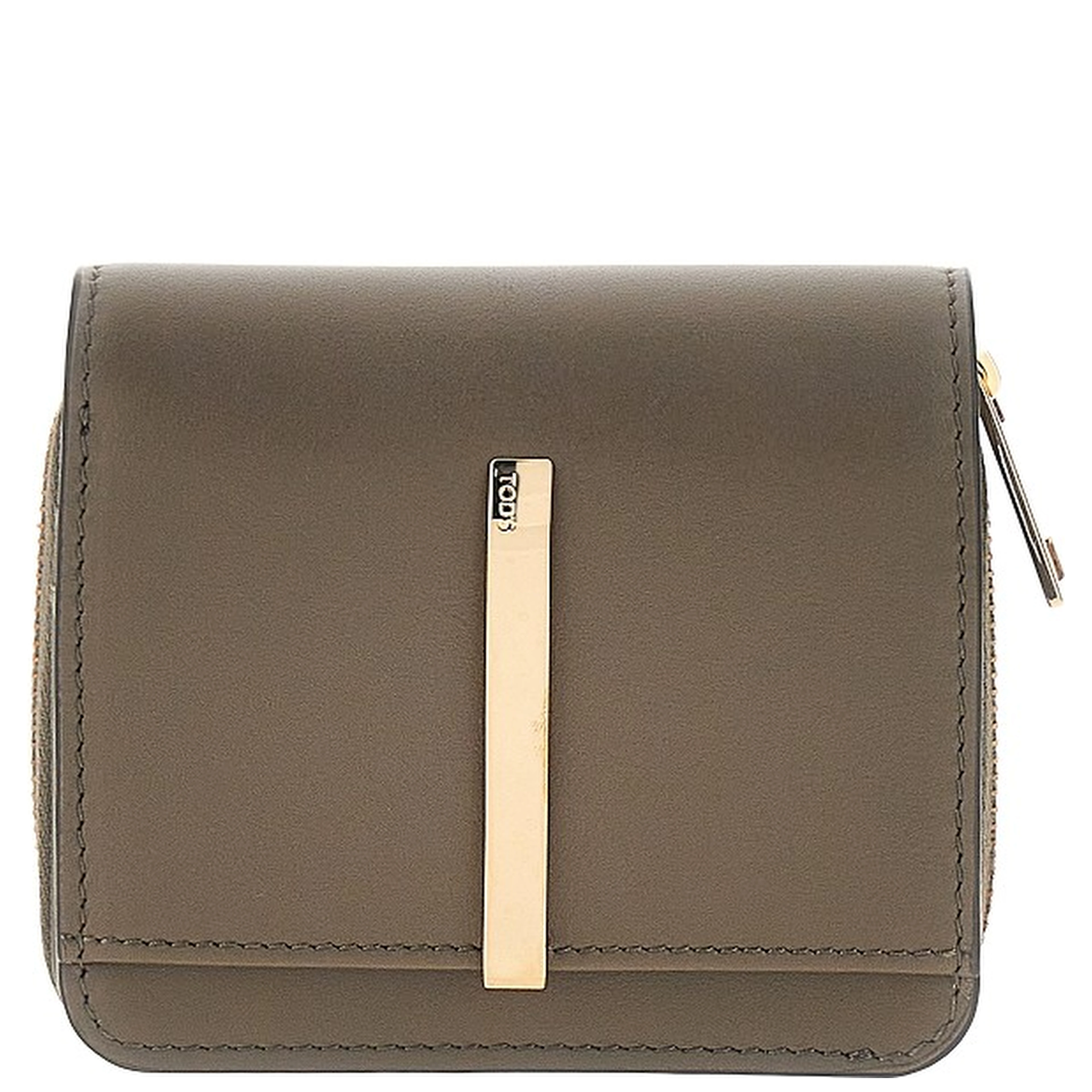 Leather small bi-fold wallet