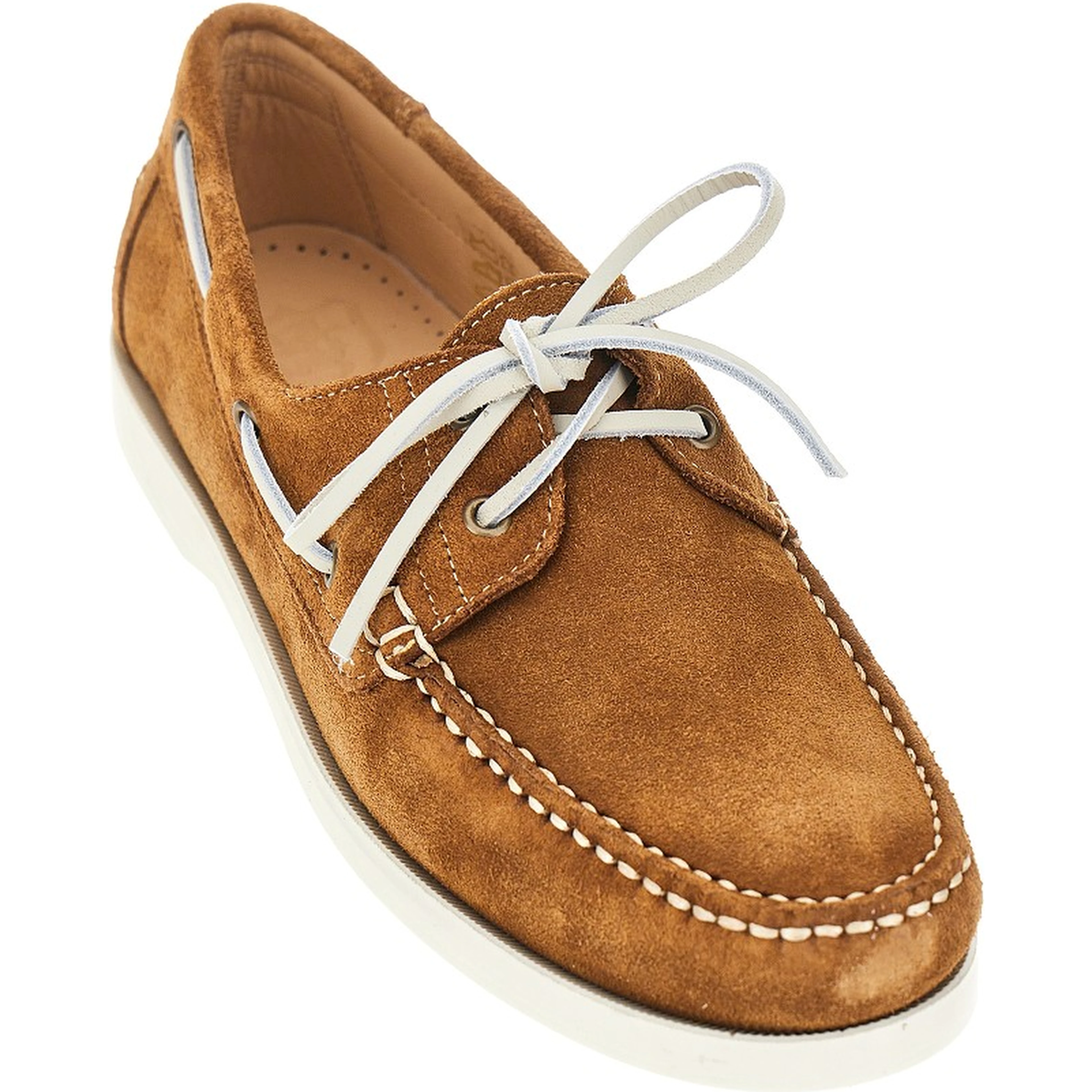 Suede leather boat shoes