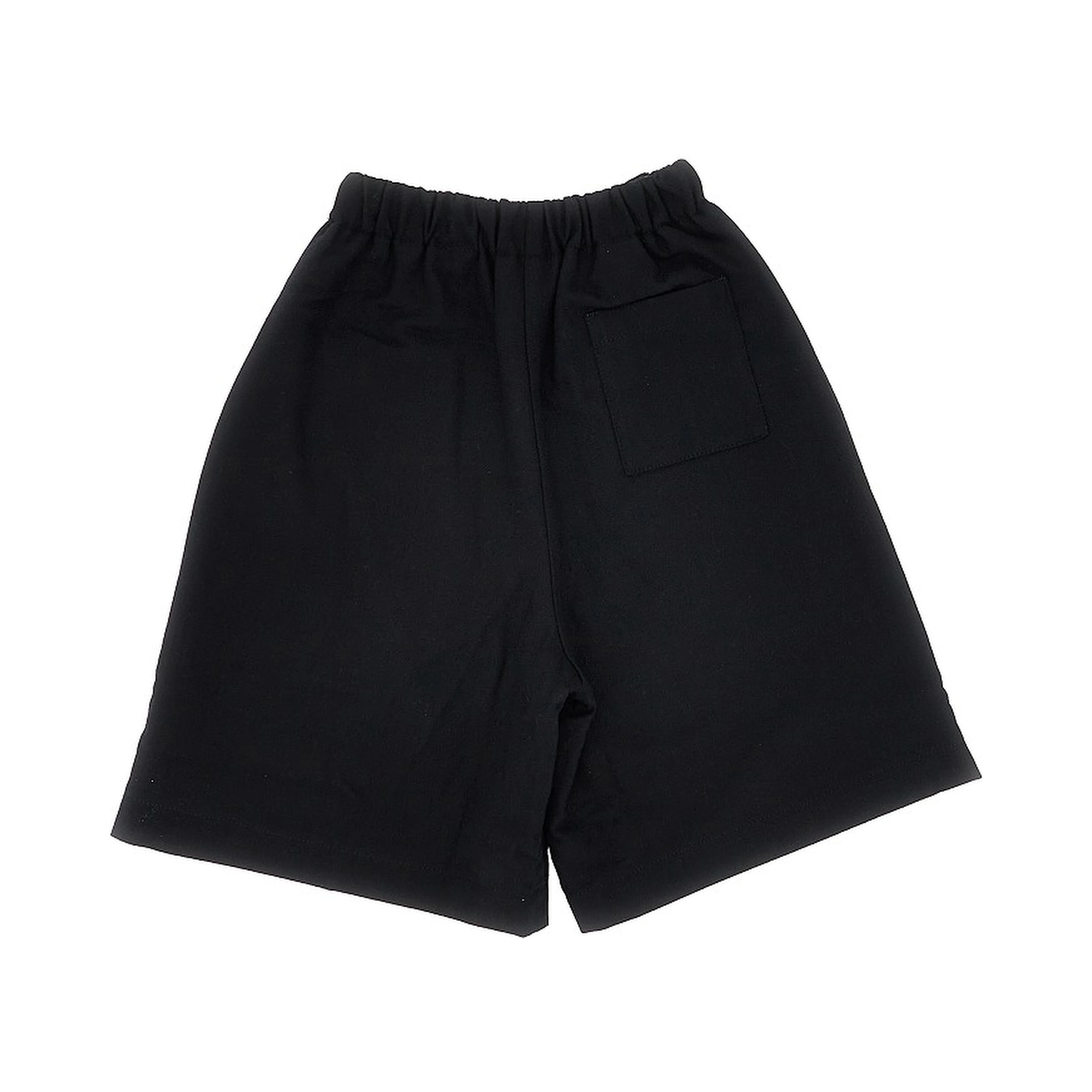 Wool-blend wide shorts