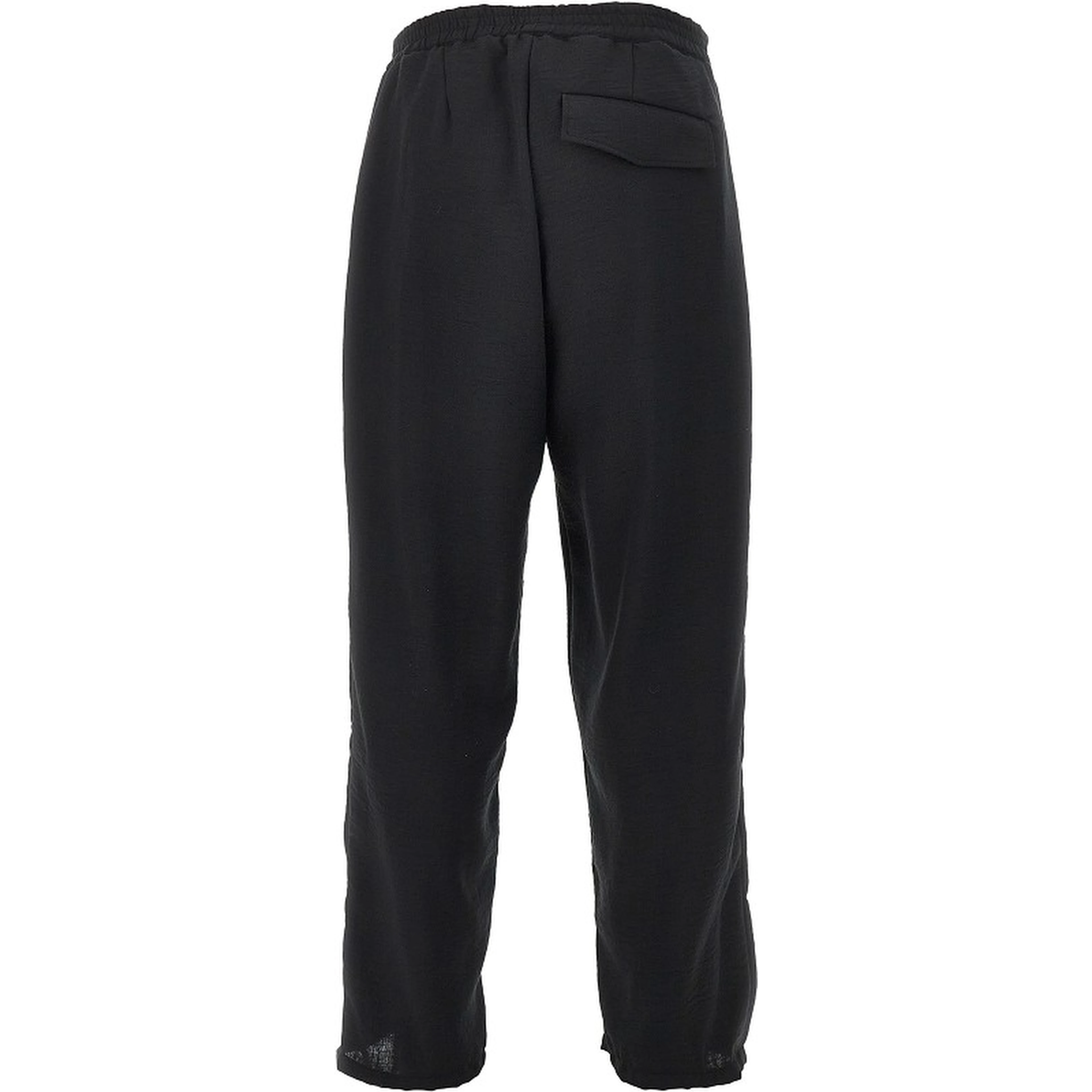Canvas pants with elasticated waist