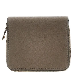 Leather small bi-fold wallet