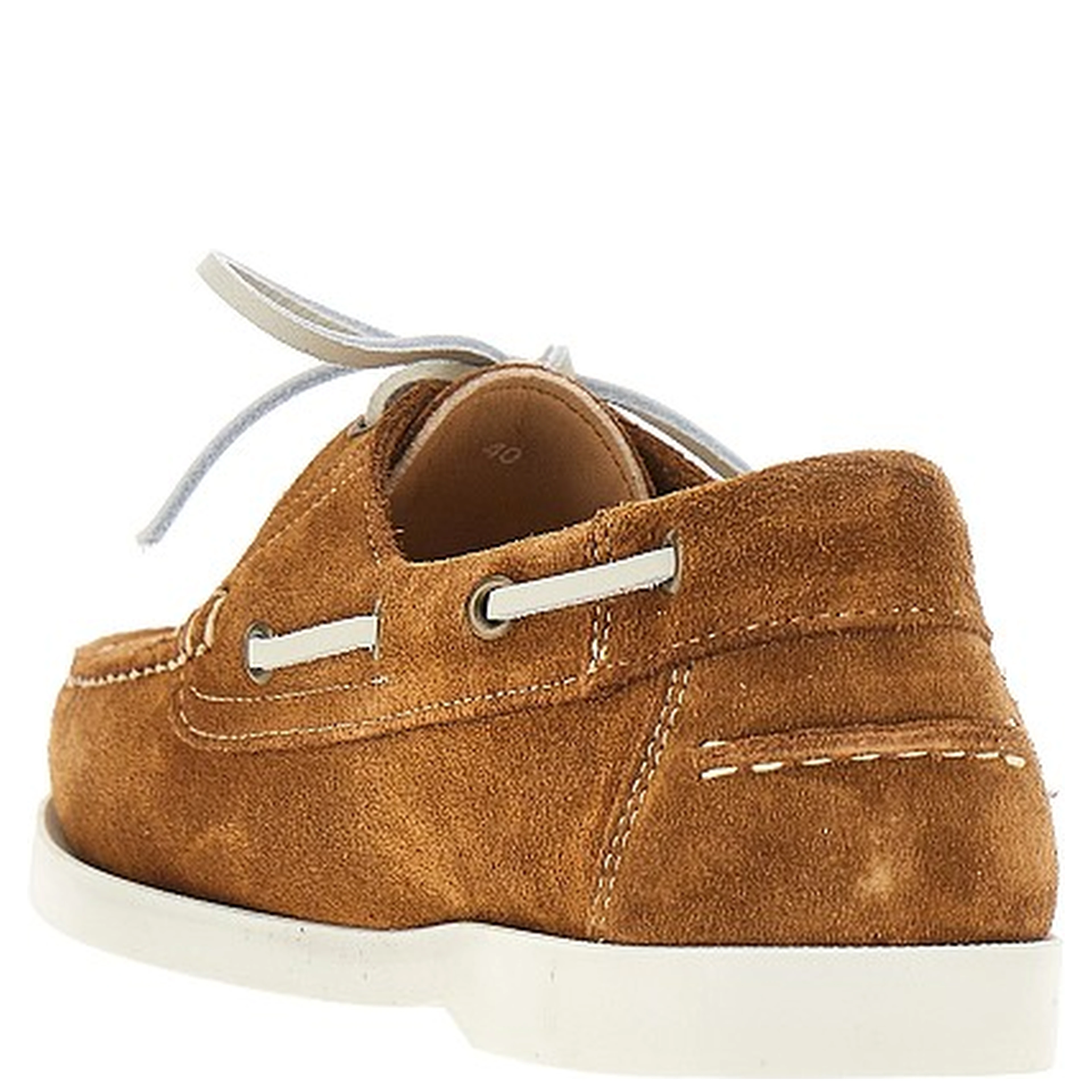 Suede leather boat shoes